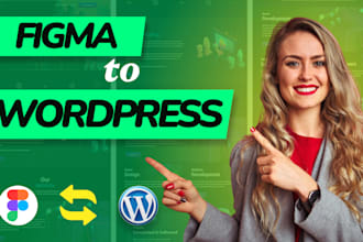 convert figma to wordpress, PSD to wordpress, figma to elementor