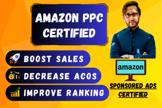 do monthly amazon PPC management, optimization and PPC campaign setup