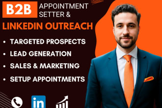 be your b2b appointment setter and linkedin sales manager