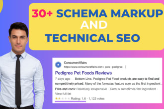 set up advance schema markup and optimize technical SEO