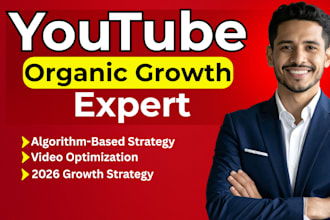 be your youtube channel growth manager for organic ranking