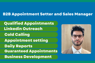 be your b2b appointment setter and b2b sales manager