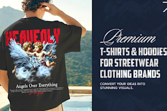 design vintage streetwear tshirt for clothing brand