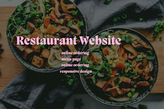create a restaurant website with online ordering system