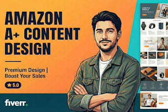 create amazon a plus content with graphics and copywriting to boost conversion