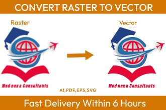 fix retrace,redesign,edit,recolor or modify your current logo