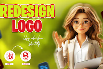 fix retrace,redesign,edit,recolor or modify your current logo
