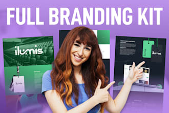 design a bold and modern brand identity with brand guidelines
