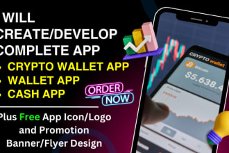 develop custom crypto wallet app, cash app, wallet app