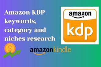research keywords, category and niches for amazon KDP for your book