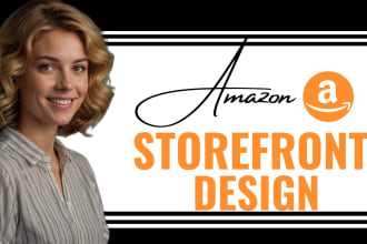 create amazon storefront design or amazon brand store design, amazon ebc design