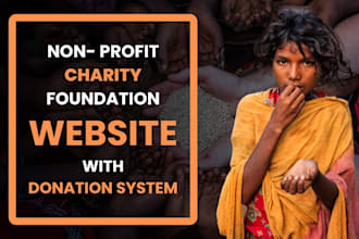 create nonprofit ngo charity fundraising website