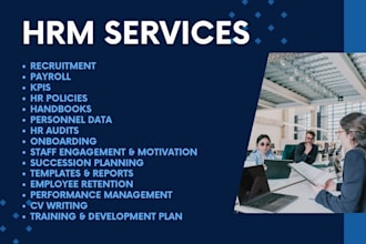 be your HR consultant, virtual assistant and powerpoint expert