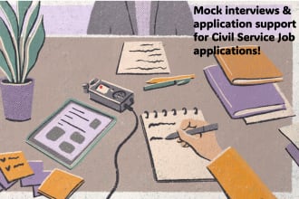 provide civil service application support, feedback and mock interviews