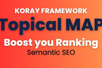 create a semantic SEO topical map for niche authority koray method