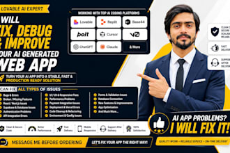 fix debug and improve your ai generated web app