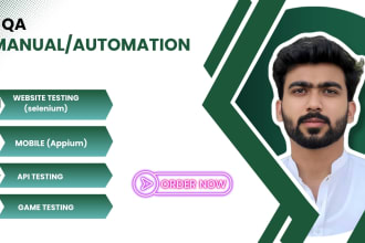 be your QA engineer and qc with manual and automation testing