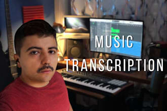 transcribe any music into professional sheet music
