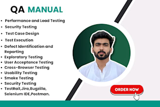 do QA manual testing of your andriod app, ios app, website, web apps and kajabi