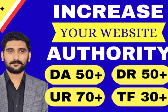 increase domain rating ahrefs DR ur domain authority moz da majestic tf