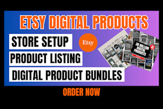 do setup etsy digital shop, etsy print on demand, etsy digital product, etsy SEO
