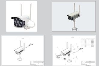 design your part using creo, solidworks and inventor
