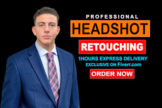 do professional headshot retouching for a polished look with image editing