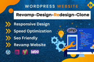 do revamp, redesign, update modify and clone responsive wordpress website