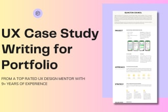 write an appealing UX UI case study for your portfolio