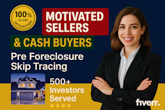 provide motivated sellers and cash buyers fast skip tracing