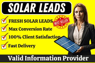 provide high converting exclusive solar leads for USA