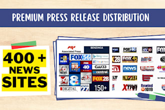 write and distribute press release for you