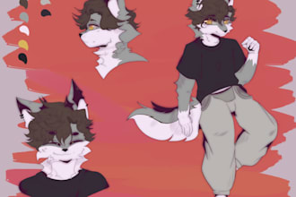 create a reference sheet of your character
