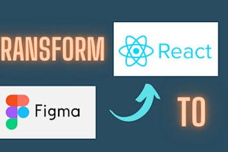 create your web app with react js from your design template