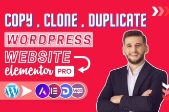 design, redesign, revamp, or clone website using elementor pro