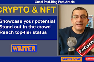 write top tier crypto and nft blog posts