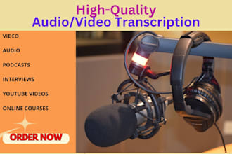 do your english audio or video transcription