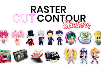 do sticker with cut contour 24 hours artwork