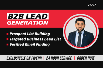 do b2b linkedin lead generation, and contact email lead list building