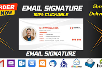 make clickable HTML email signature for email, outlook