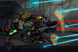 provide digital comic illustrations for print or web
