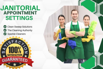 provide appointment setting for janitorial services