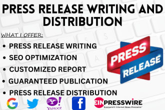 write press release, distribution, submit press releases, press releases