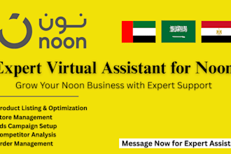 handle noon seller central account management and product listing
