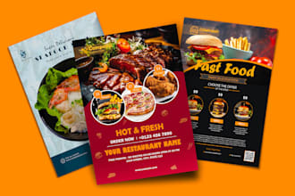 design wedding food corporate flyer design
