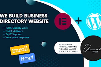 build business listing directory website on any cms platform