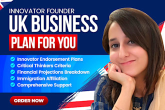 prepare a business plan for a UK innovator founder visa