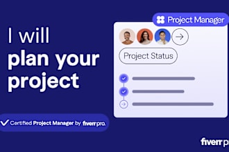 plan your project as a certified project manager by fiverr