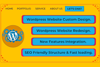 design wordpress website  or redesign wordpress website