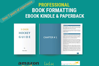 do professional book formatting kindle and paperback